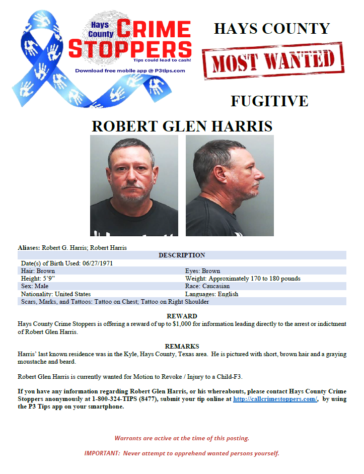 Harris most wanted poster