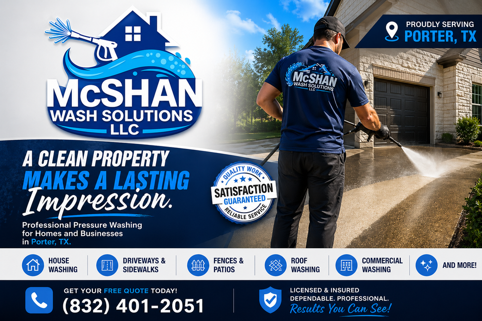 Pressure washing porter tx