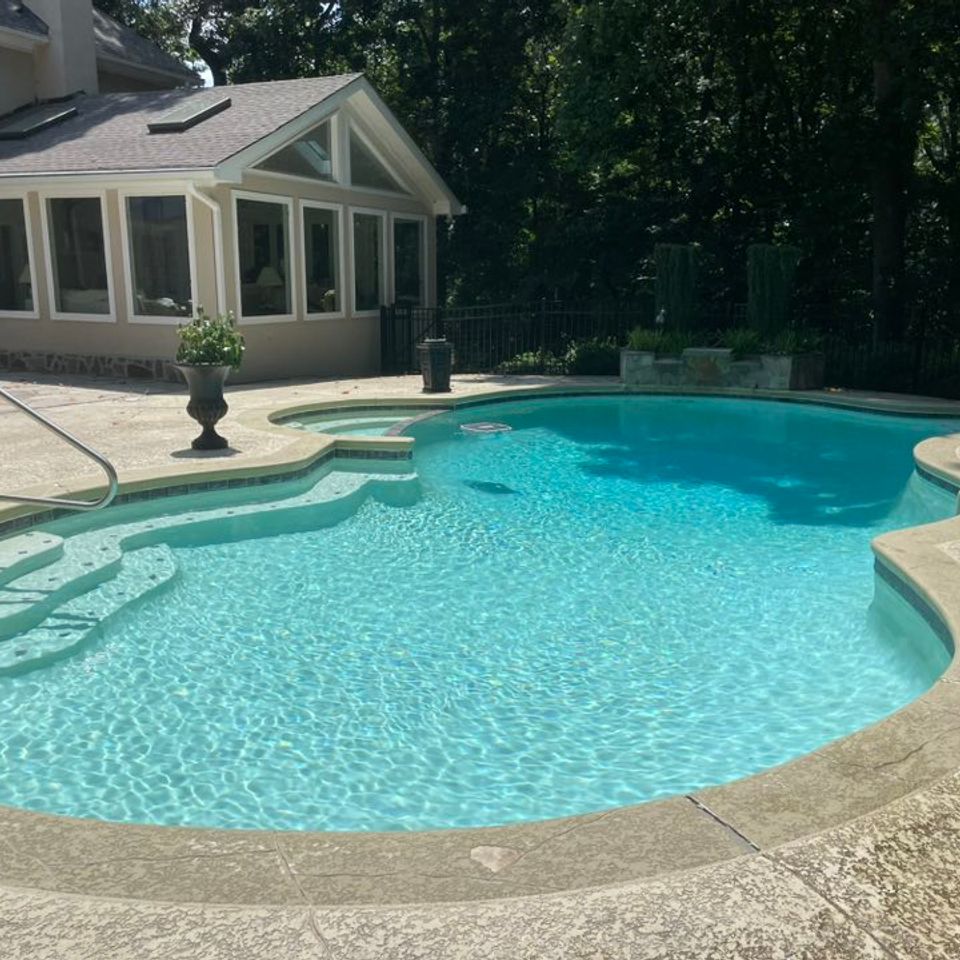 Pool daddy pool back yard