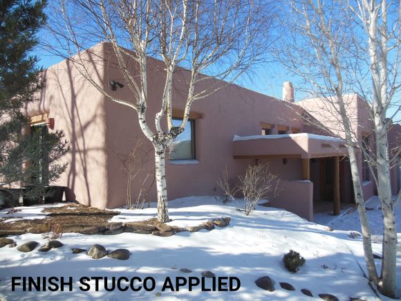 27finish stucco applied