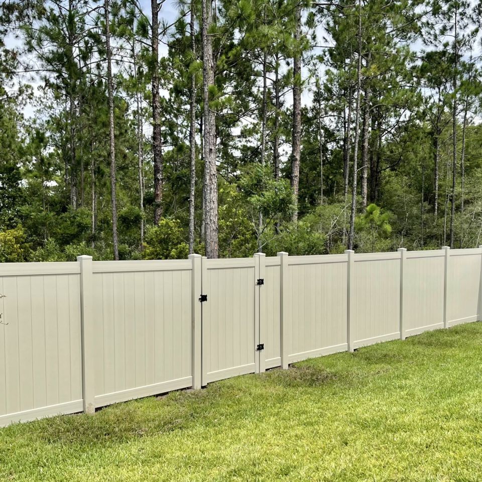 Space coast fence back gate