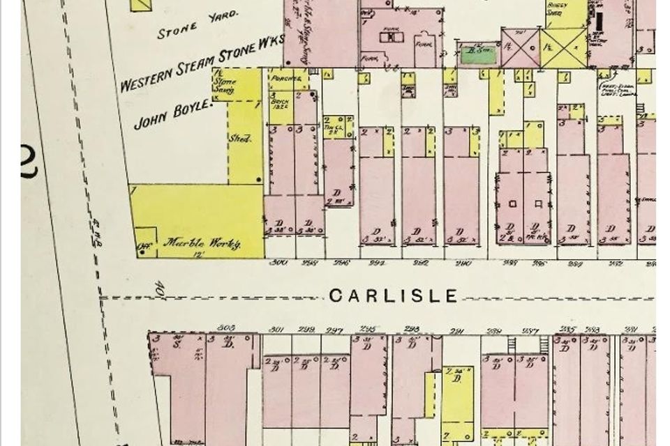 1891 photo sanborn map stone yard