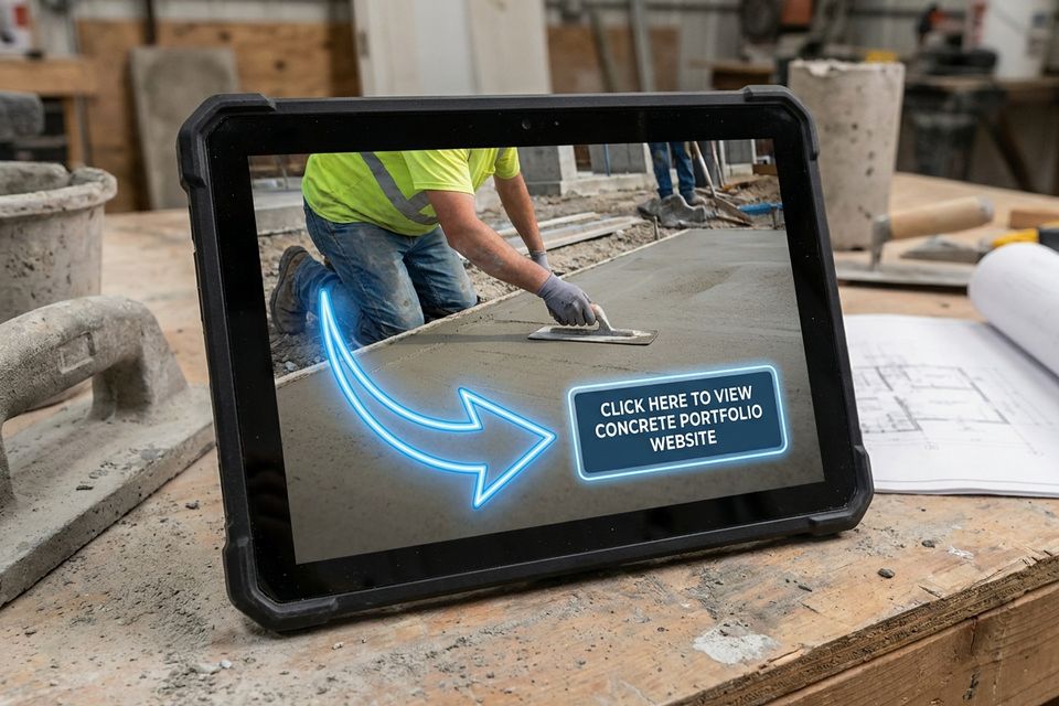 Professional contractor website and project portfolio