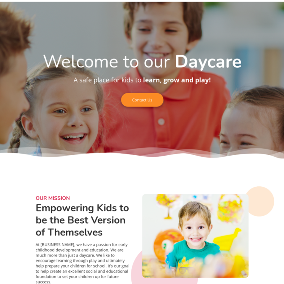 Day care center facility