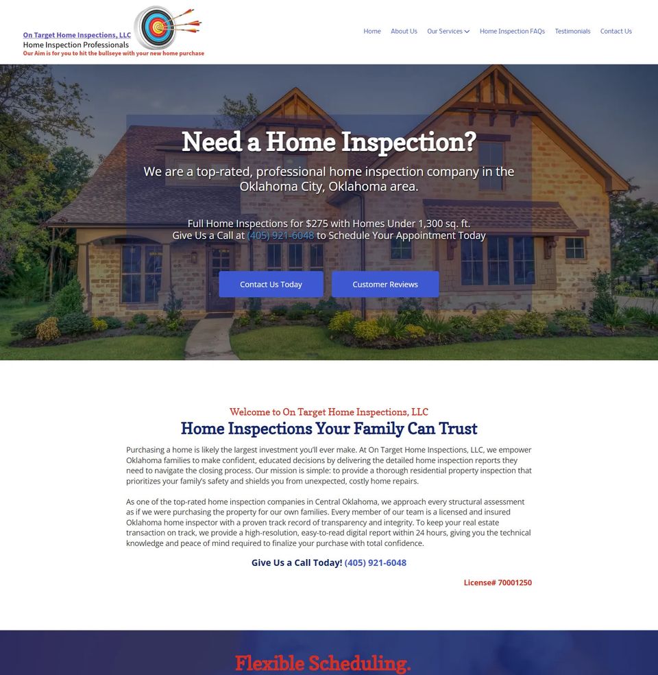 On Target redesigned website