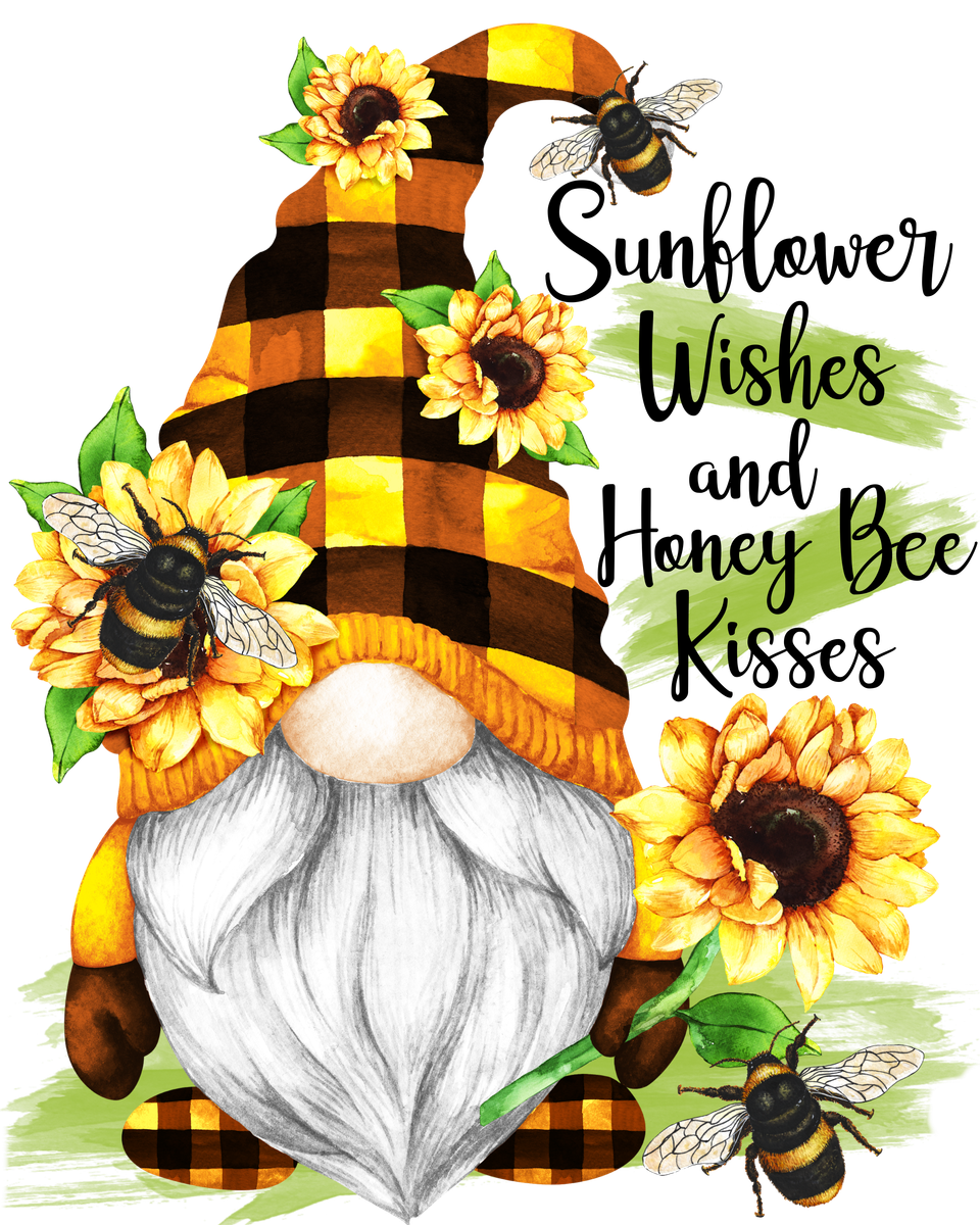 Seasons   spring gnome sunflower wishes