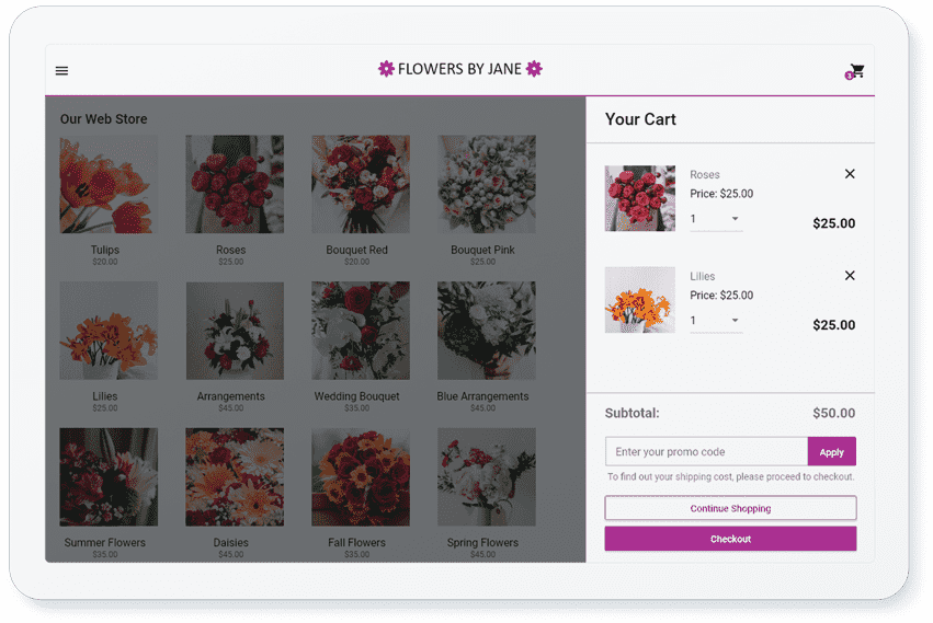 Business app online toolkit online store