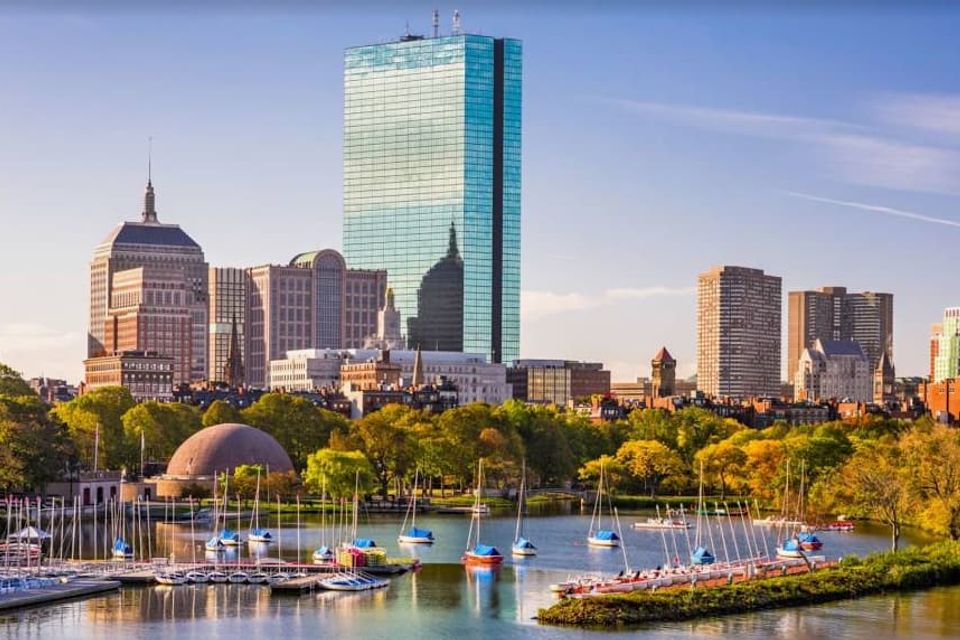 Boston cityscape waterfront