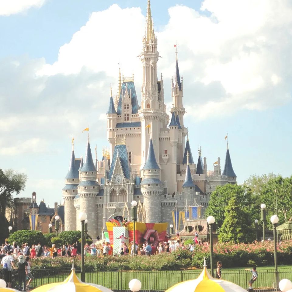 The Iconic Castle at Walt Disney World Orlando, Florida.