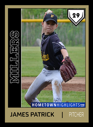 Baseball card poster