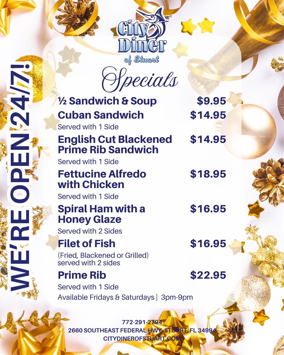 City diner specials
