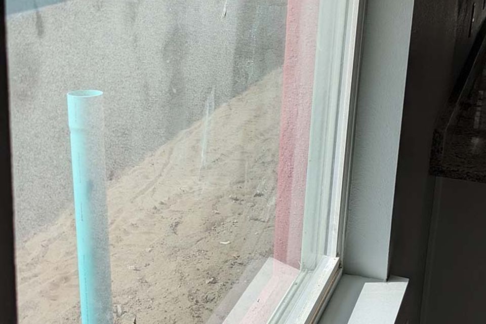 New construction window after