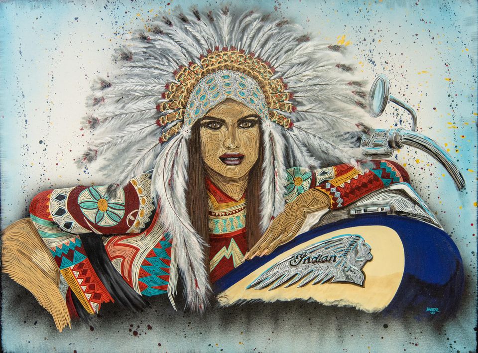Hand-painted portrait art collection by Skeeter's Grafix.
