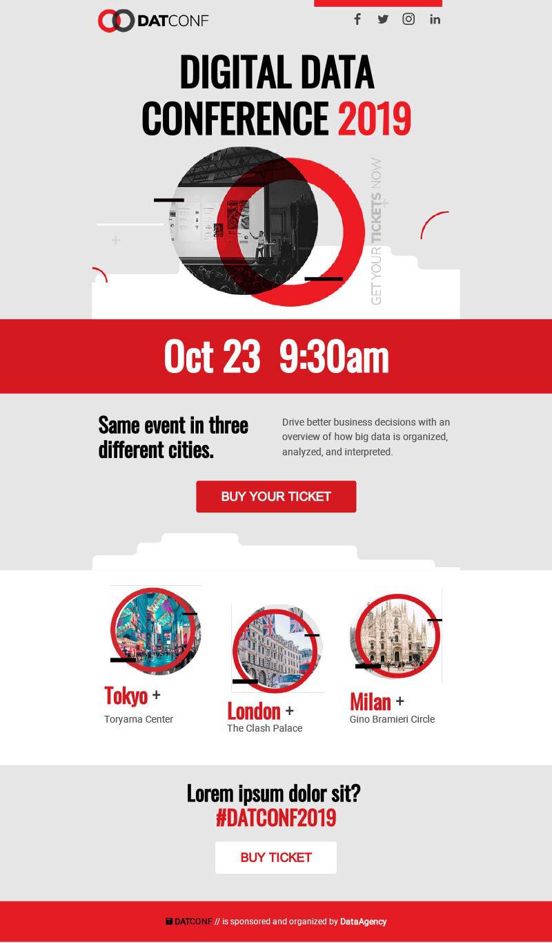 Email layouts template 6 example