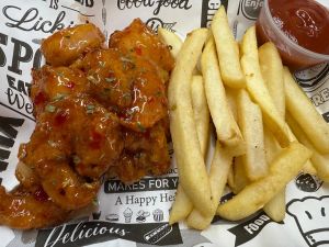 Large sweet thai chili fried shrimp (6)