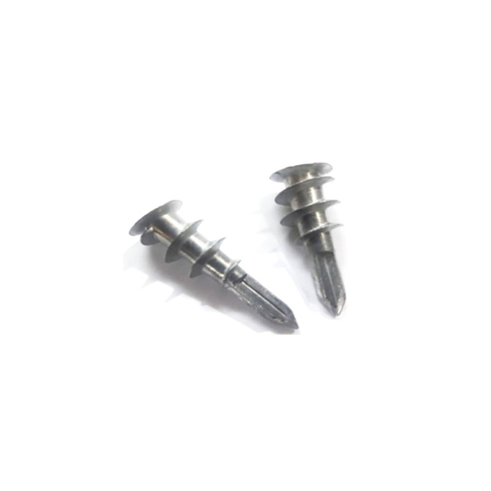 Metal gypsum wall plugs