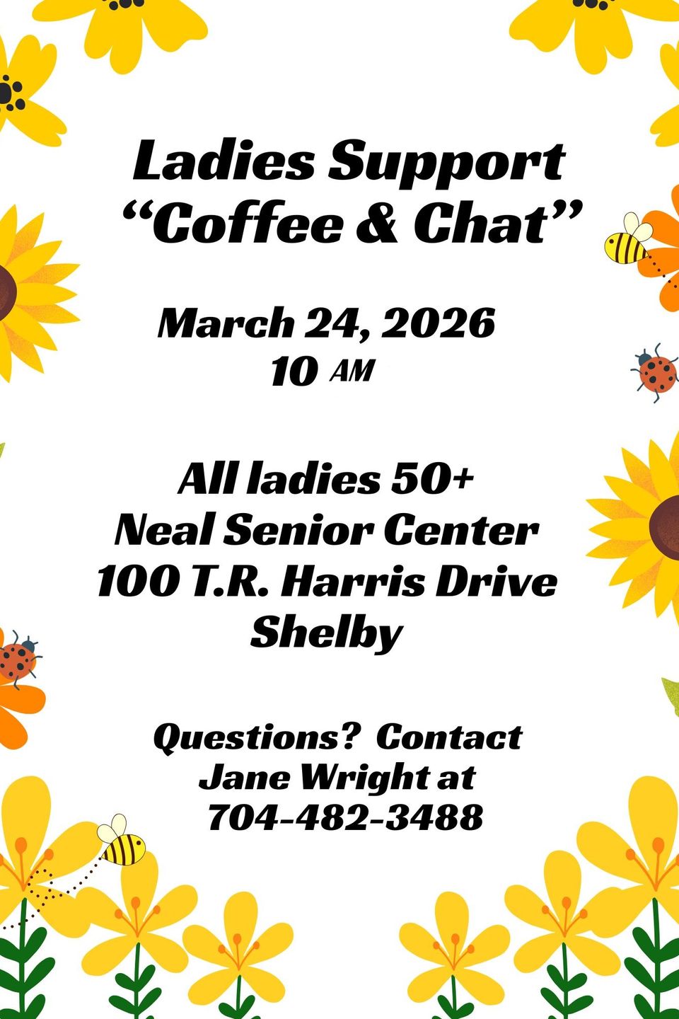 Poster ladies support march 2026