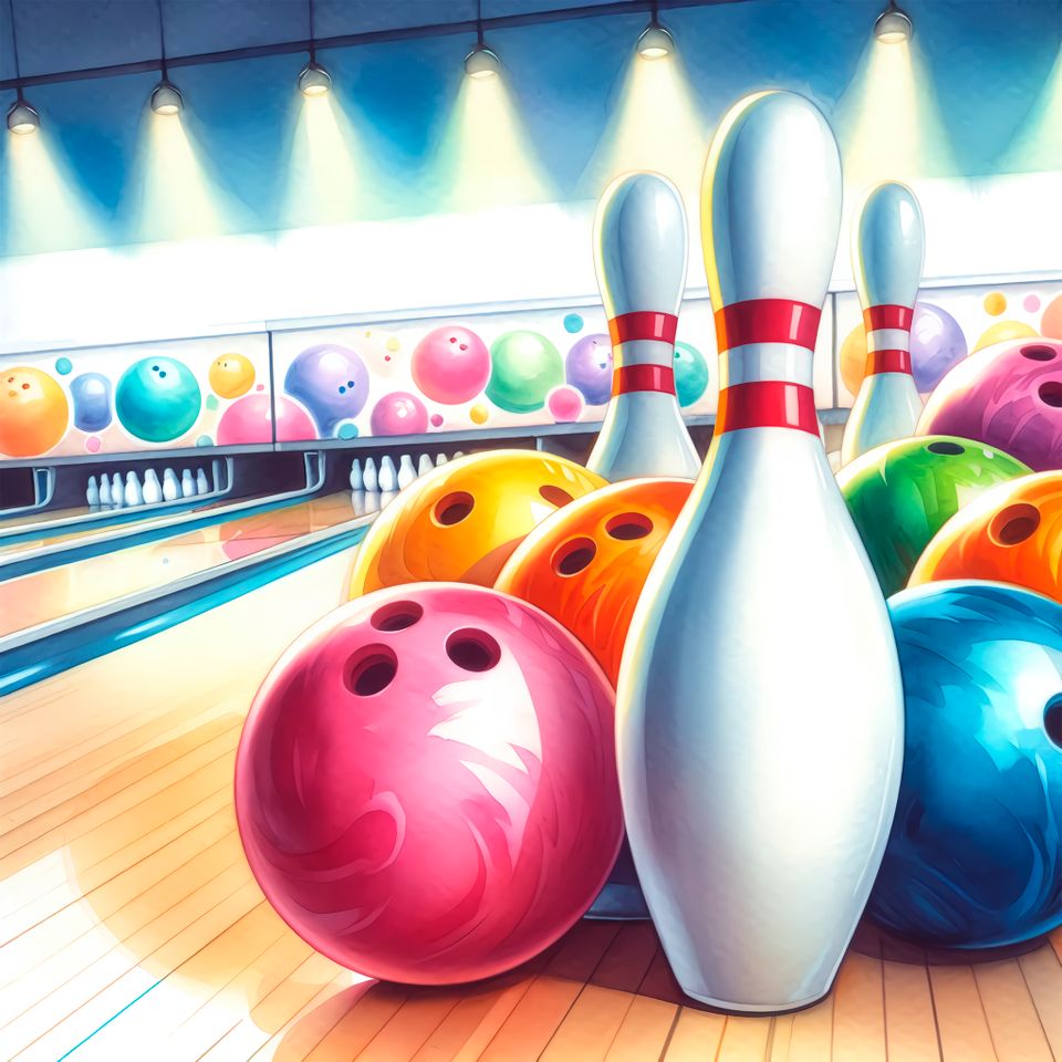 Bowling   watercolor 11 4