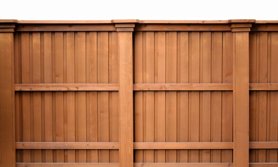 Tall wooden fence