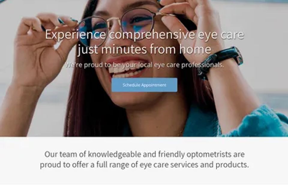 Eye care website design theme original
