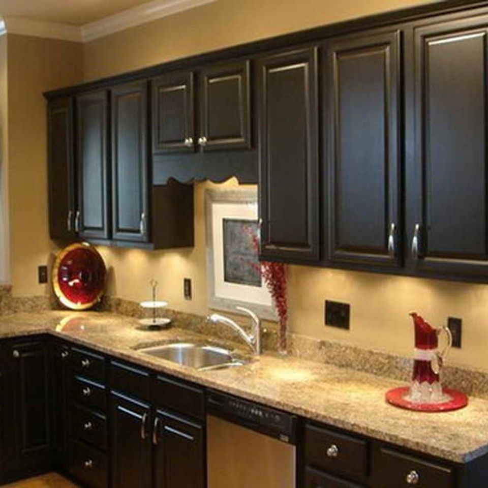 Kitchen cabinet paint colors with sink