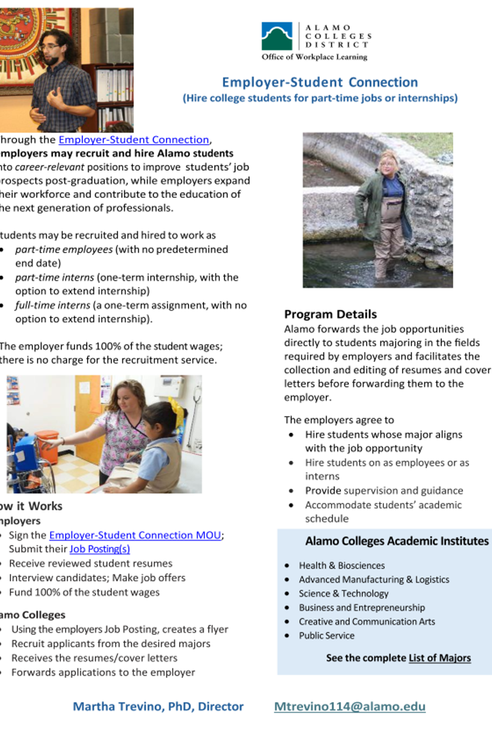 Employer student connection flyer 2  3 