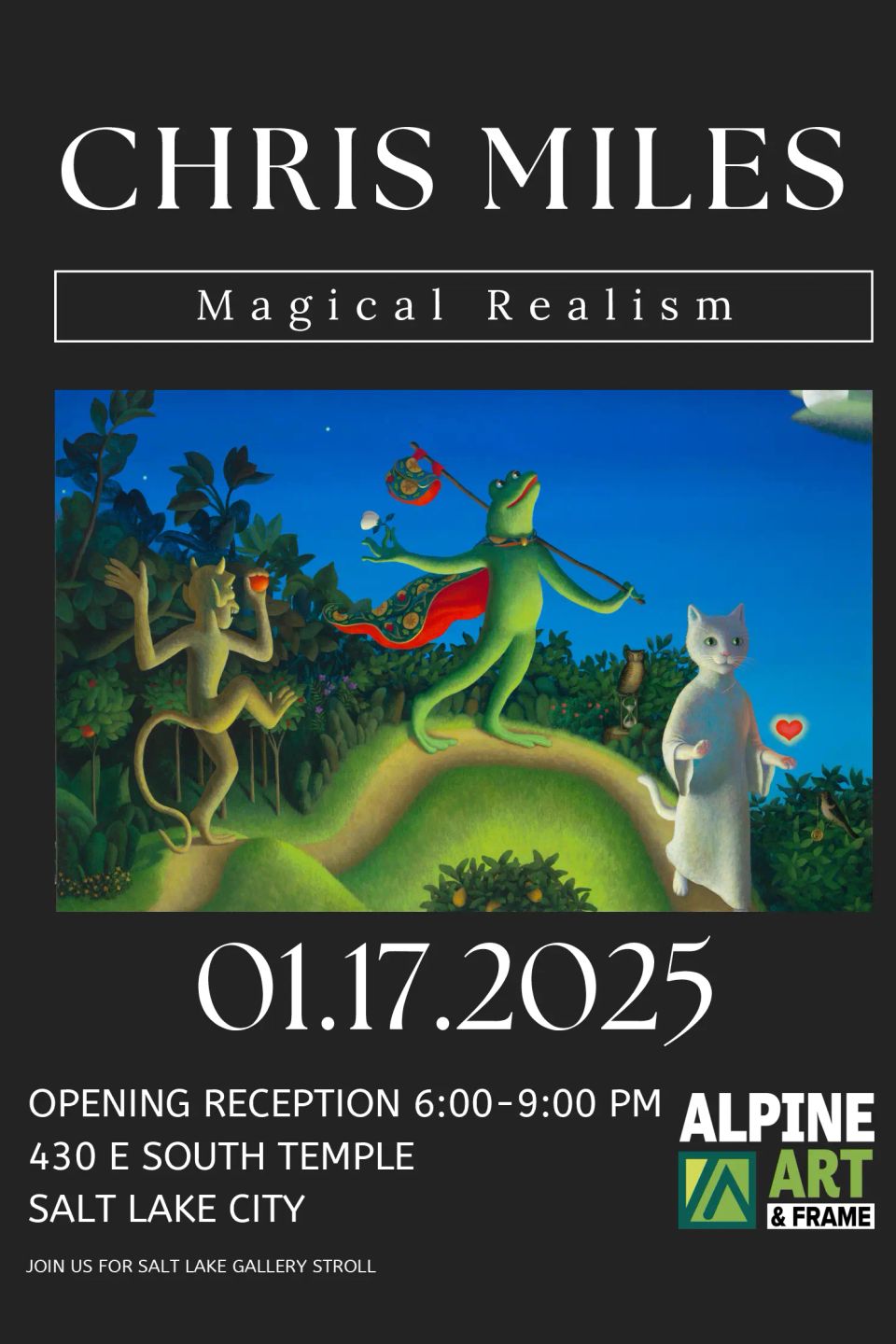 Chris miles postcard jan 2025 5.25 x 7.25 in