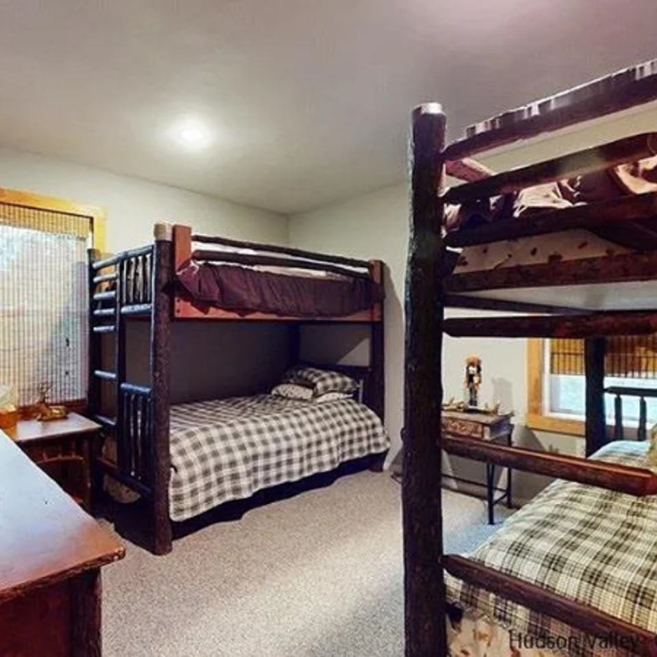 Quad twin size bunk bed room with shared bathroom 1849 each