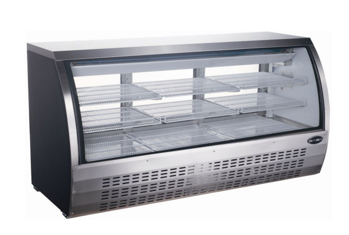 Commercial Restaurant Deli Case Refrigerated Display Cooler Meat Case Dessert Case