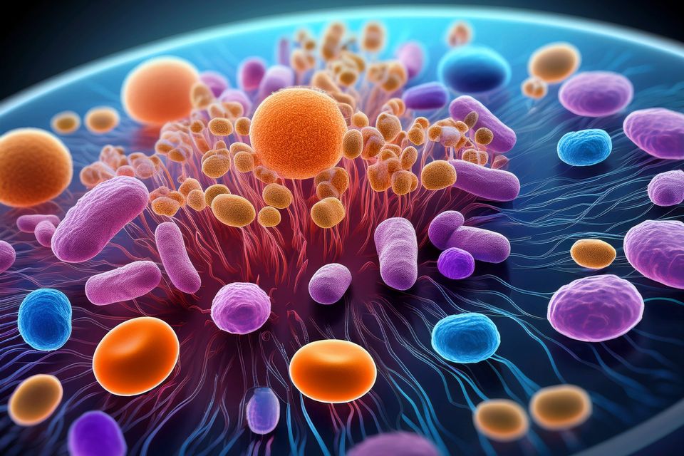 Microscopic image of active immune cells, representing the body's strong defense against illness