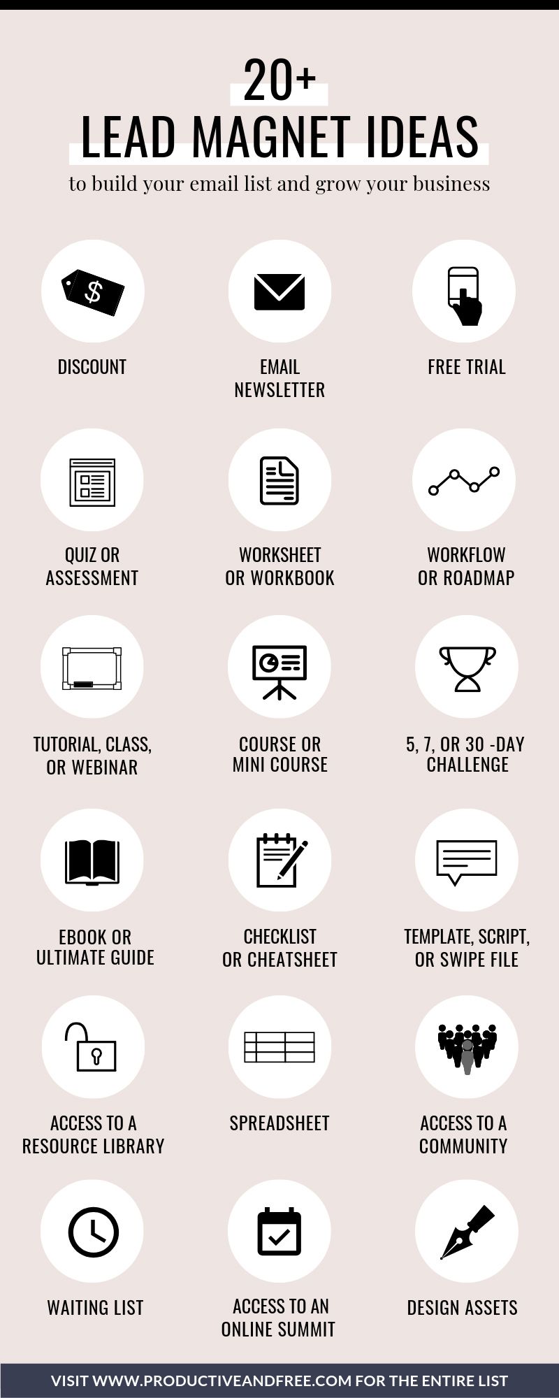 20 lead magnet ideas to rapidly grow your email list