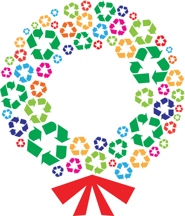 Recycling happy holidays