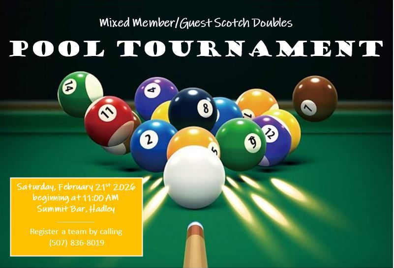 Mixed member guest pool tournament 2026 promo