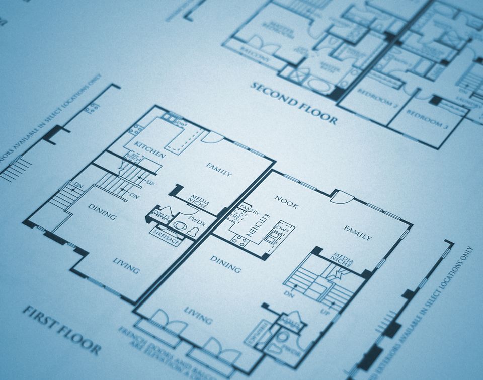 Bigstock a photo of home plans 13574579