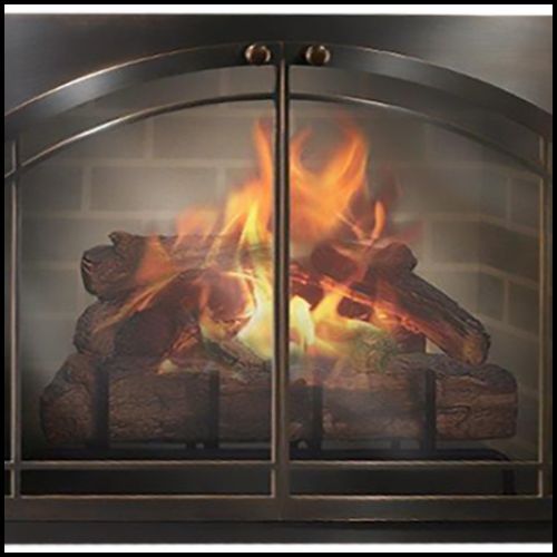 Fireplace doors