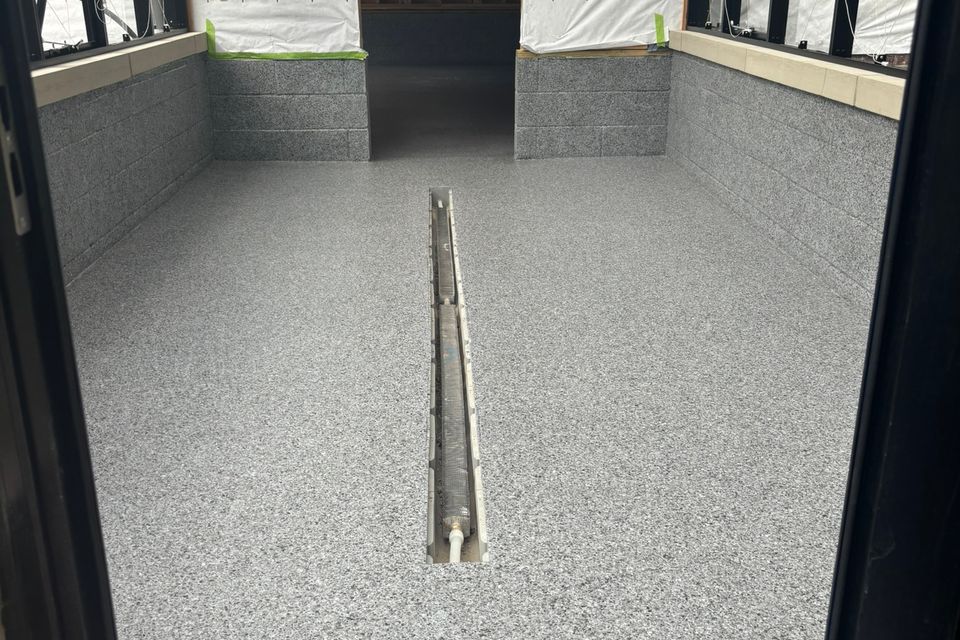 Fresh epoxy flooring installation done by Floorific Creations in Northeast Ohio