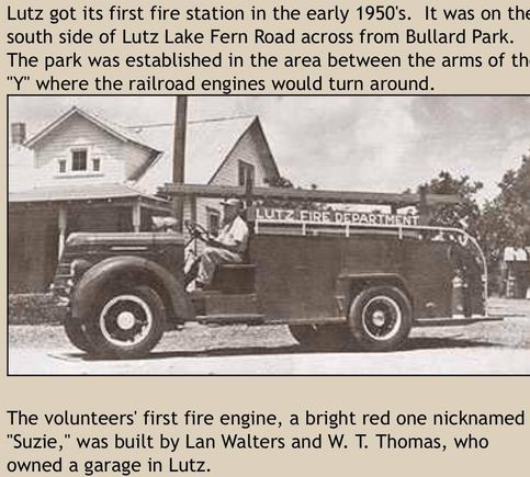 Lvfd susie lutz first fire truck