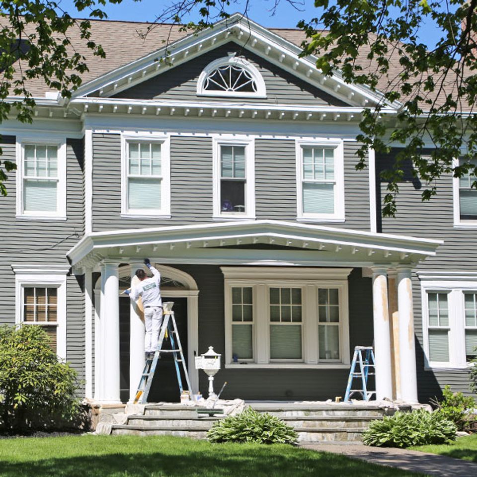 Exterior painting work