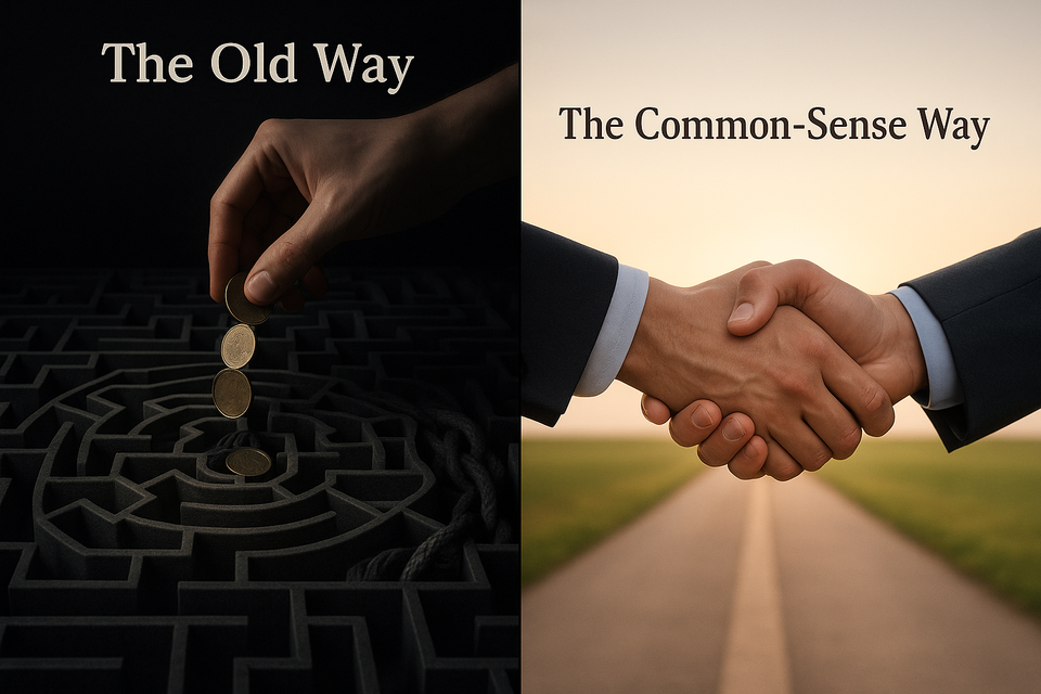 The old way vs. the common sense way