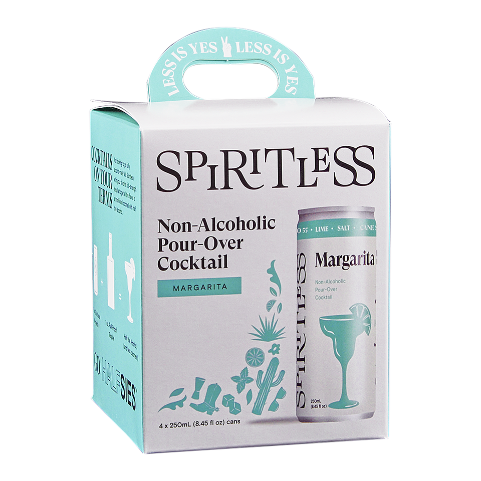 Spiritless margarita non alcoholic 4pk 8 oz cans 1