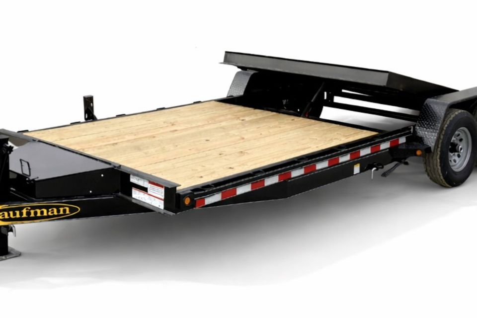 Tilt deck trailer