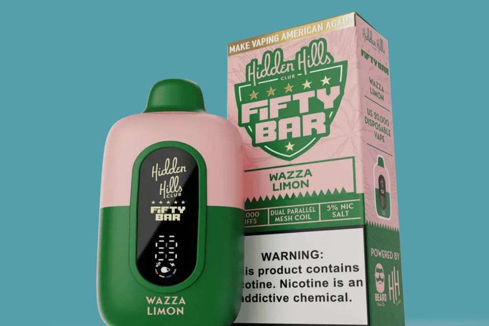 Fifty Bar Hidden Hills Wazza Limon Disposable Vape