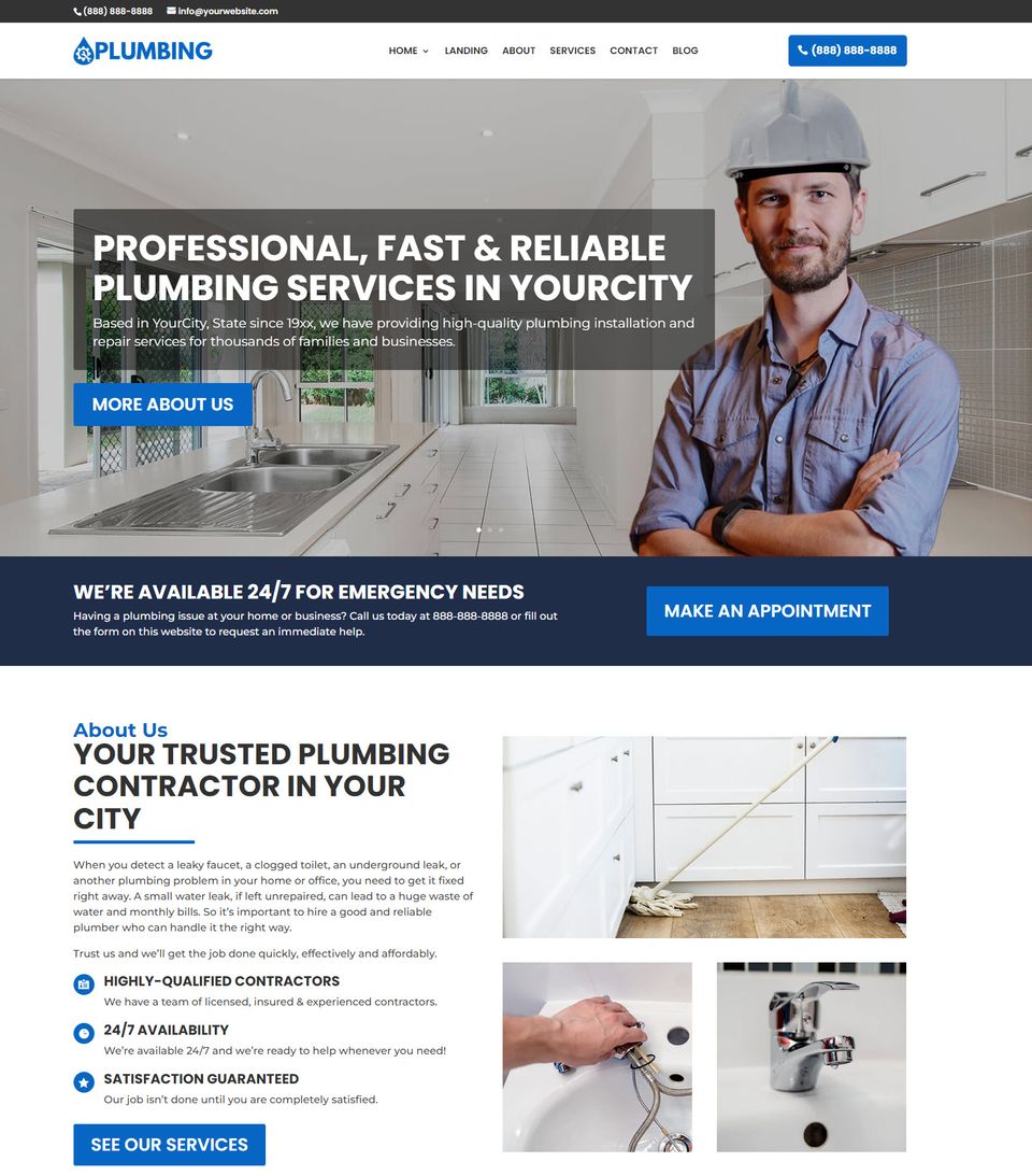 Plumber website
