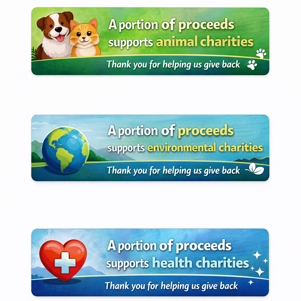 Sample Charity Stickers