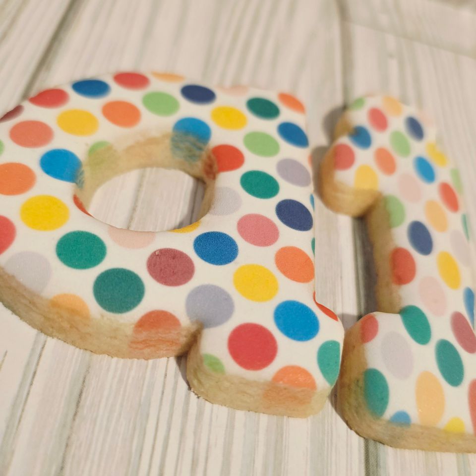 Letter cookies