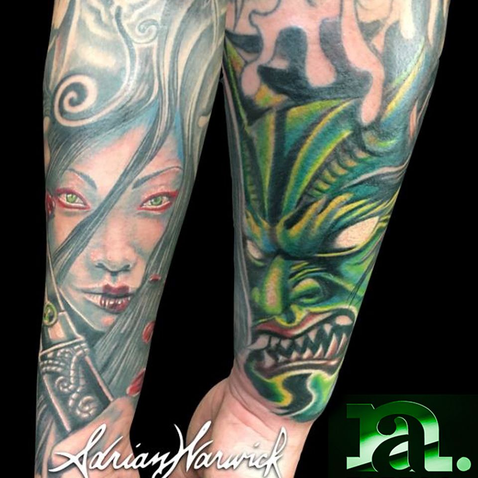Adrian japanese geisha mask