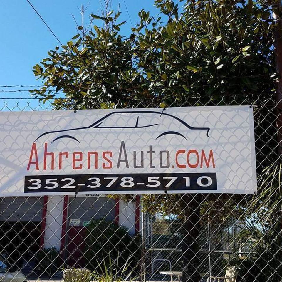 Ahren's auto service signage