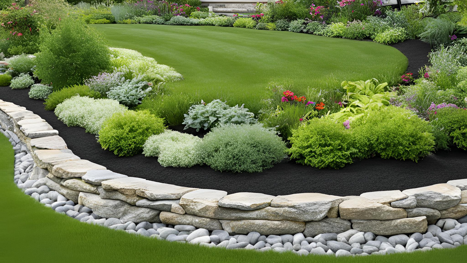 Natural stone edging