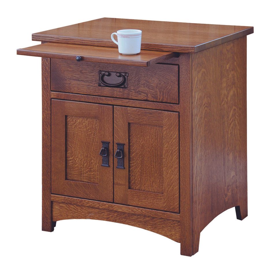Cwf 820 1 drawer 2 door empire mission nightstand