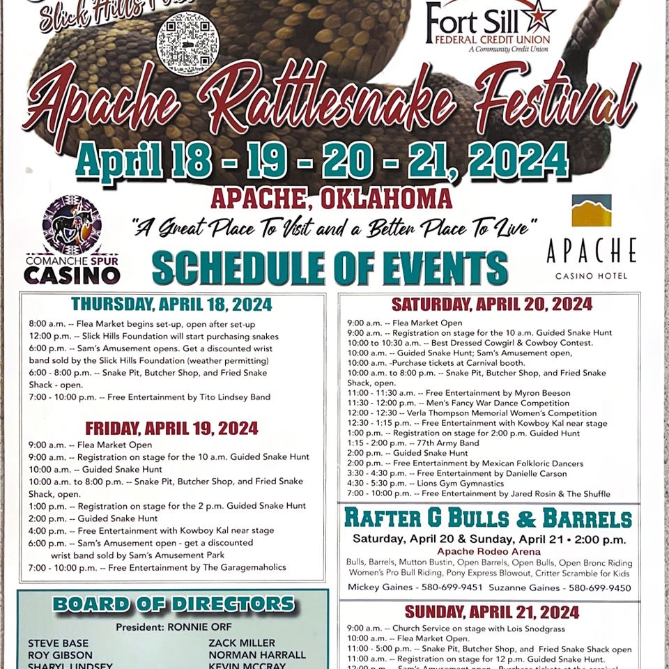 40th annual rattlesnake festival poster 2024
